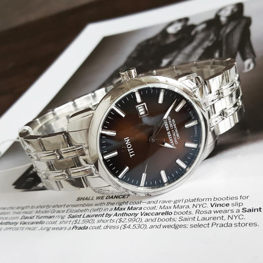 【全新】TITONI 梅花83188 S-662天文台认证自动机械机芯日期显示41MM（男款）Master Series大师系列精钢170426NJ29 商品图5