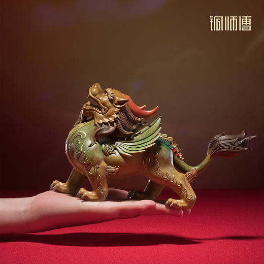 铜师傅《金背貔貅》客厅桌面铜摆件 家居装饰工艺品 商品图3