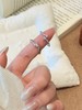 卡蒂罗KADER 心心相印情侣对戒 925银轻奢简约百搭素圈小众设计开口可调节素圈一对 怦然心动恋爱告白 商品缩略图2