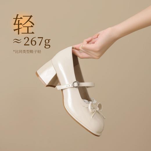 ZHR镜面黑色玛丽珍单鞋2026春季新款甜美风JK制服鞋超高时装女鞋 商品图8