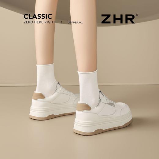 ZHR则则厚底小白鞋女春季2026新款增高休闲板鞋小个子增高运动鞋 商品图7