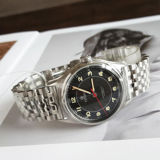 【全新】TITONI 梅花83019 S-638自动机械机芯日期显示39MM（男款）Heritage传承系列精钢180426NJ75 商品图5