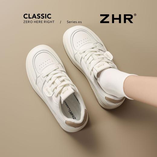 ZHR则则厚底小白鞋女春季2026新款增高休闲板鞋小个子增高运动鞋 商品图5