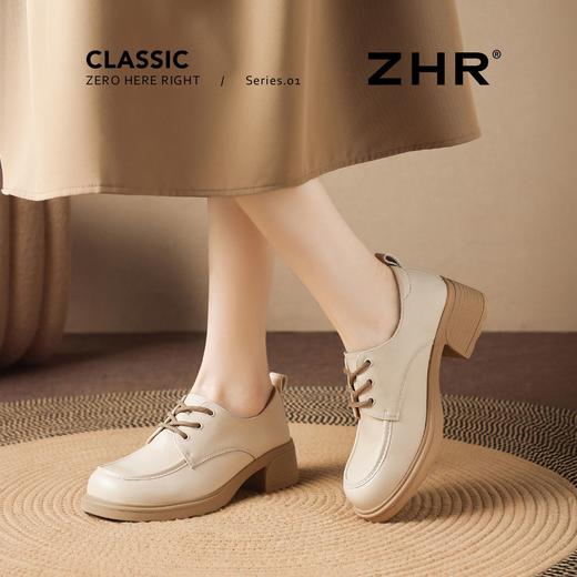 ZHR则则复古厚底增高英伦风深口单鞋女2026春季新款气质通勤女鞋 商品图8
