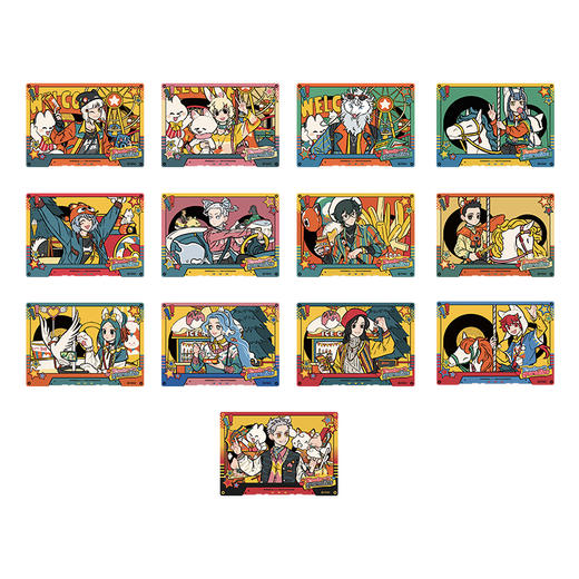 《非人哉官方店》青春乐园亚克力卡盲盒动漫原创光柱镭射膜收藏卡牌 商品图4