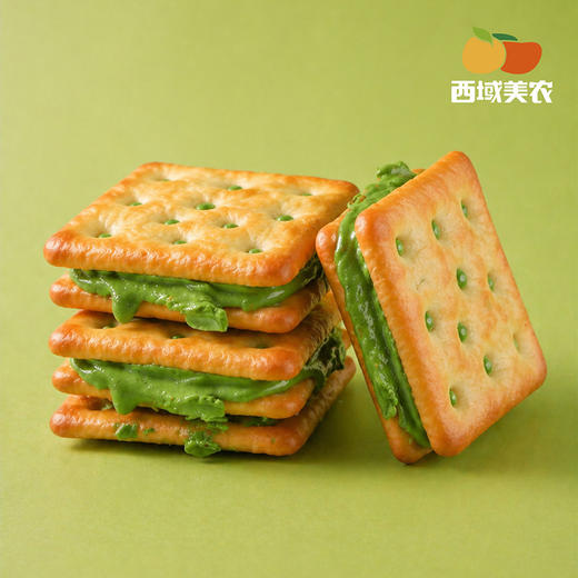 西域美农 手撕牛轧饼干 葱香奶盐200g  清新抹茶200g 两种口味 商品图1