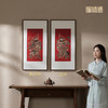 铜师傅 手工錾刻《门神纳福（一对）》客厅玄关画沙发背景墙挂画 商品缩略图7