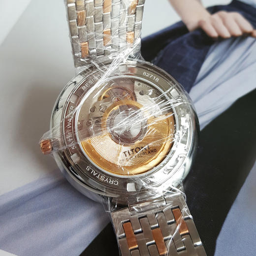 【全新】TITONI 梅花82718 SRG-606自动机械机芯日期显示39MM（男款）纤薄系列精钢/间镀金160426NJ51 商品图7