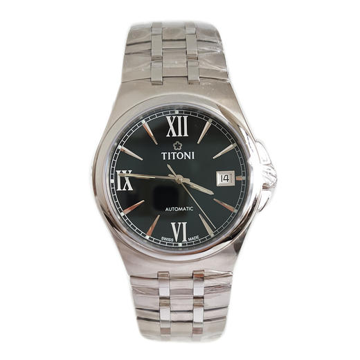 【全新】TITONI 梅花83730 S-521自动机械机芯日期显示38MM（男款）动力系列精钢170426NJ116 商品图0