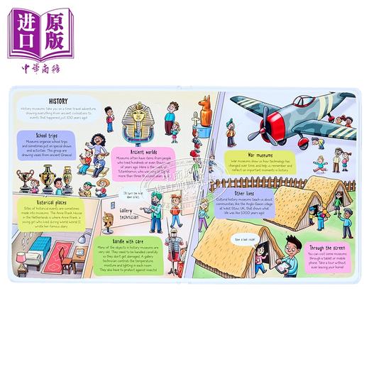 【中商原版】小小探索家 博物馆 Little Explorers Lets Go! Museum 英文原版 儿童科普绘本 纸板书翻翻书 进口童书 精美插图 商品图4