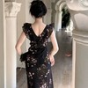 LPIUTY 正反两穿秀款印花花卉连衣裙 L0129010 细腻纹路自带高级滤镜 无袖设计+定制荷叶边领型 遮肉显瘦 贴合腰臀曲线；【下单3-7天发货！周日、节假日顺延】 商品缩略图13
