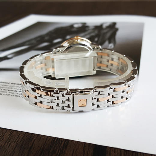 【95新】OMEGA 欧米茄424.20.27.60.05.002石英机芯27MM（女款）碟飞系列精钢/18K玫瑰金270426NJS28 商品图5