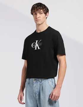 26 西K男士经典LOGO重叠 刺绣印花 短袖T恤 TX665
