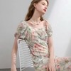 LPIUTY 梦幻晕染印花仙女裙 L018269 天鹅颈方领 巧妙修饰颈部线条 收腰A字版型 契合人体曲线 立体打褶工艺 灵动层次感【下单3-7天发货！周日、节假日顺延】 商品缩略图3