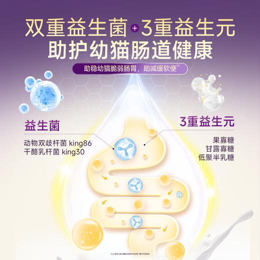 新品【生羊乳鲜肉奶糕粮】28天助力幼猫长肉 烘焙工艺 不加一滴水只用生羊乳 模拟母乳营养 3大免疫成分协同激发自护力 双重益生菌三重益生元助护幼猫肠道健康 商品图3