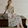 LPIUTY 绿野仙踪秀款印花连衣裙 L018109 仙女碎花裙 方领凸显天鹅颈 复古又减龄 垂坠感面料 高腰线+大A摆设计 自带氛围感【下单3-7天发货！周日、节假日顺延】 商品缩略图1