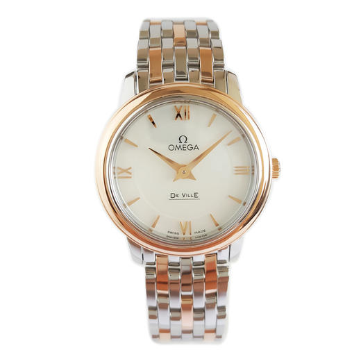 【95新】OMEGA 欧米茄424.20.27.60.05.002石英机芯27MM（女款）碟飞系列精钢/18K玫瑰金270426NJS28 商品图0