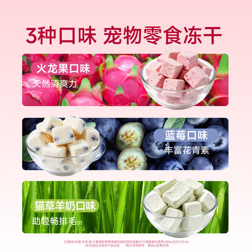 新品【冻干酸奶粒】100%鲜肉投料嚼着吃的羊奶营养 全脂牛乳助力免疫进阶 3种口味选择营养丰富 喂养好状态 商品图4