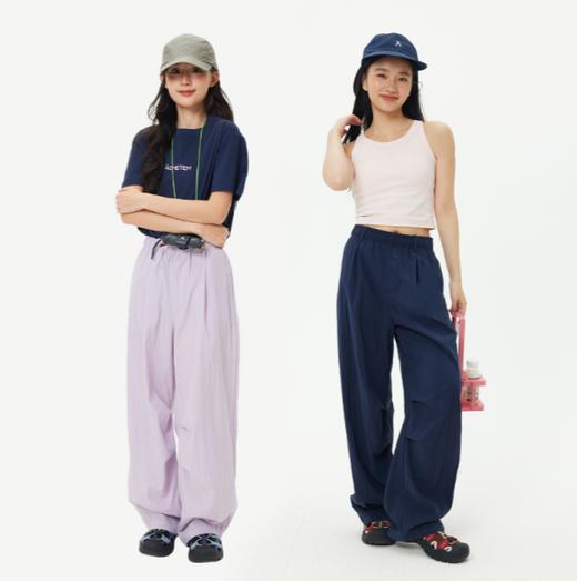 【品牌直发-出游福利】ACMEITEM爱棵米 城市运动休闲松弛莱赛尔直筒长裤宽松亲肤裤子女GAH2021084C 商品图3