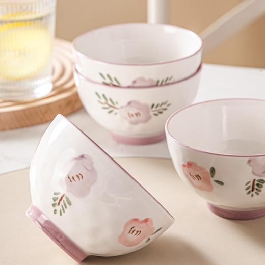 紫萱花碗勺家用乔迁之喜新居碗盘陶瓷小清新餐具 商品图4