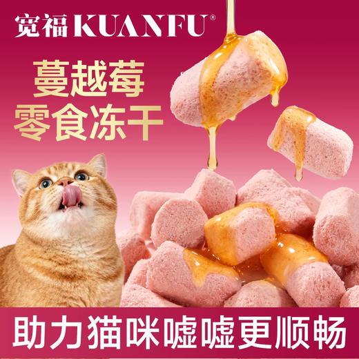 新品【蔓越莓生骨肉冻干】助力猫咪嘘嘘更顺畅  鱼油加磷虾粉双重滋养 蔓越莓加蓝莓天然果护 商品图0