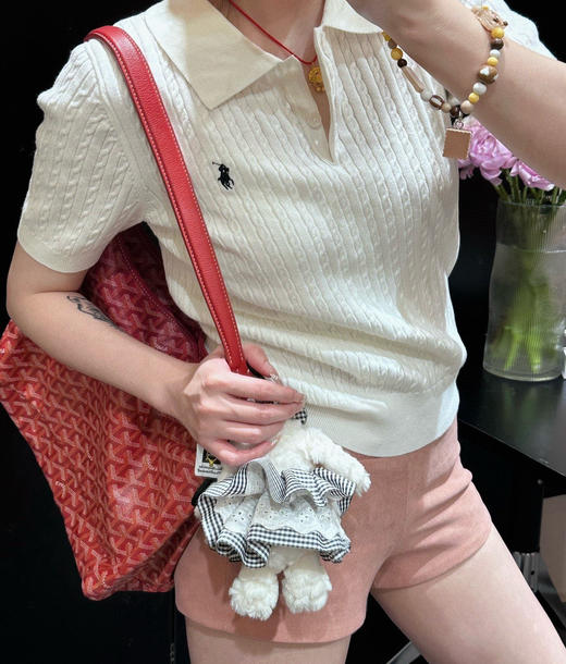 预售拉夫𝐑𝐋绞花针织短袖POLO衫040607 商品图10