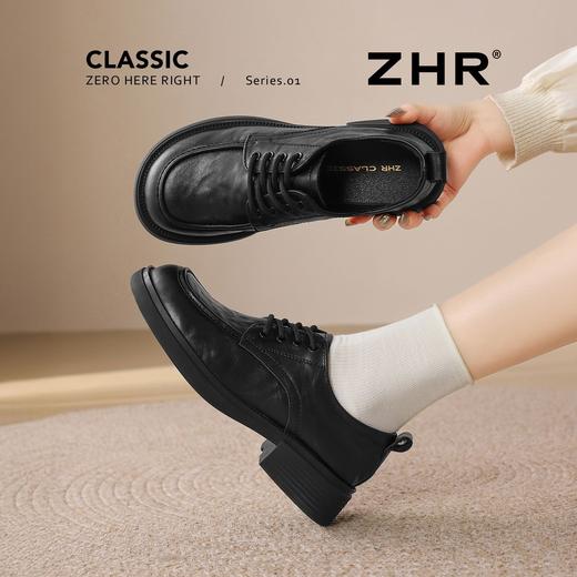 ZHR则则【头层牛皮】英伦复古经典小皮鞋女2026新款时髦舒适单鞋 商品图3