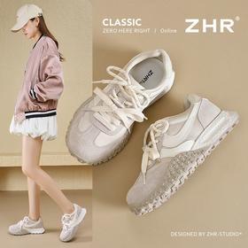 ZHR高颜值百搭阿甘鞋春夏新款4.5CM增高休闲德训鞋舒适运动鞋