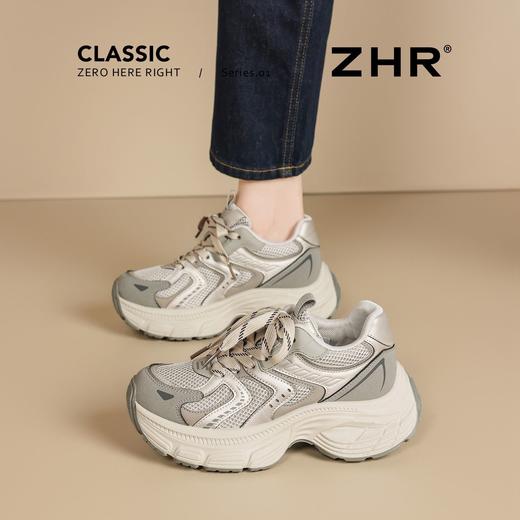 ZHR复古增高6cm厚底老爹鞋2026春季款显高显瘦不累脚运动休闲鞋女 商品图6