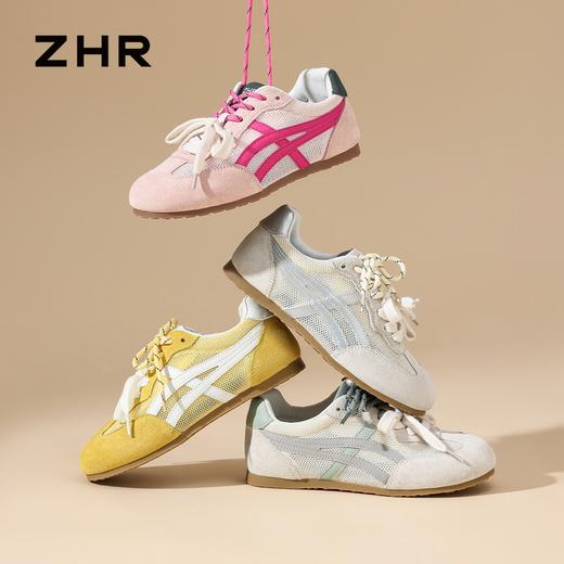 ZHR则则网面透气德训鞋女夏2026新款复古薄底休闲运动阿甘鞋 商品图8