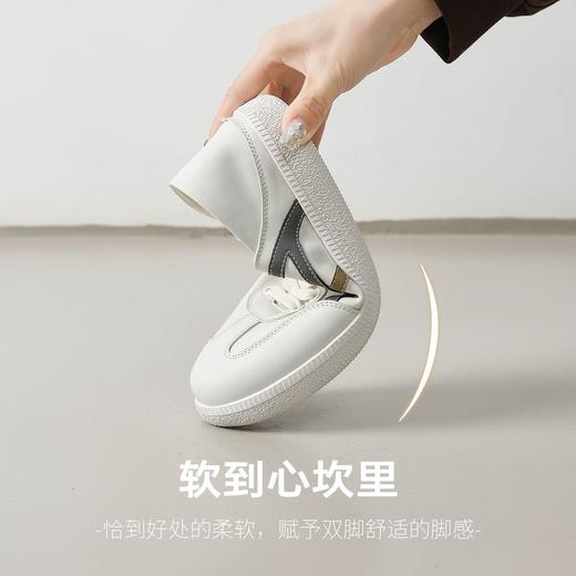 ZHR休闲两穿百搭小白鞋女2026新款春季德训鞋软底运动休闲鞋 商品图2