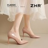ZHR则则【跟高8CM】气质红底高跟鞋2026新款尖头浅口细跟鞋职业鞋 商品缩略图7