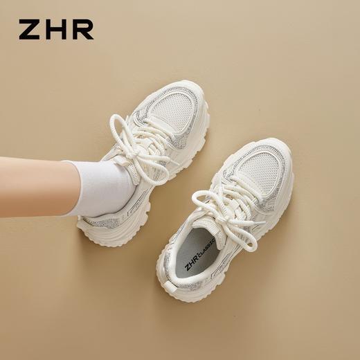 ZHR则则厚底老爹鞋女2026春季新款运动鞋女显瘦百搭轻便休闲鞋女 商品图8