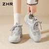 【头层猪皮】ZHR则则内增高阿甘鞋德训鞋女鞋网面透气休闲运动鞋 商品缩略图6