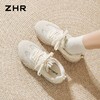 【头层猪皮】ZHR则则内增高阿甘鞋德训鞋女鞋网面透气休闲运动鞋 商品缩略图8