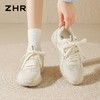 【头层猪皮】ZHR则则内增高阿甘鞋德训鞋女鞋网面透气休闲运动鞋 商品缩略图7