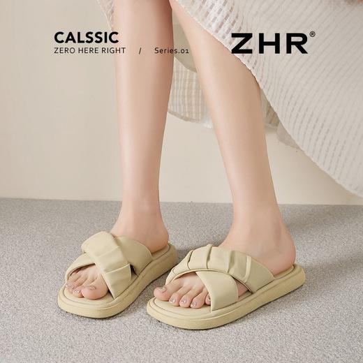 ZHR则则时尚平底拖鞋2026夏季新款气质百搭外穿凉拖法式简约女鞋 商品图9