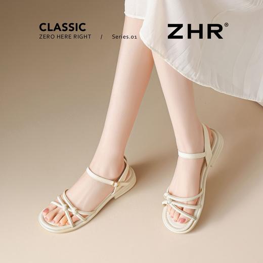 ZHR则则时尚爆款一字超软凉鞋女鞋2026下降新款网红高级沙滩拖鞋 商品图6