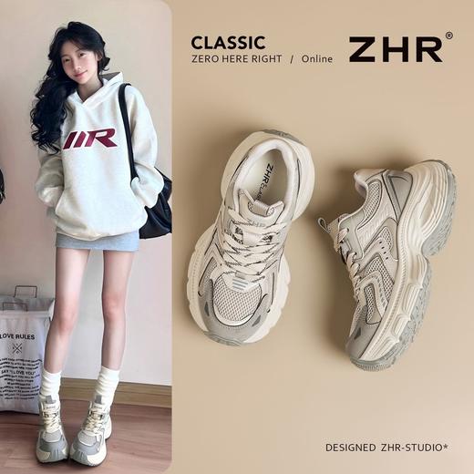 ZHR复古增高6cm厚底老爹鞋2026春季款显高显瘦不累脚运动休闲鞋女 商品图4