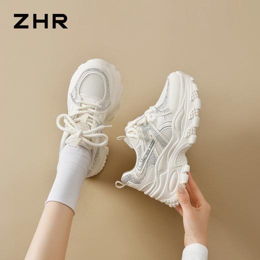 ZHR则则厚底老爹鞋女2026春季新款运动鞋女显瘦百搭轻便休闲鞋女 商品图9
