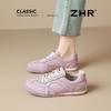 ZHR则则紫色德训鞋女2026春季新款透气平底阿甘鞋复古休闲鞋 商品缩略图1