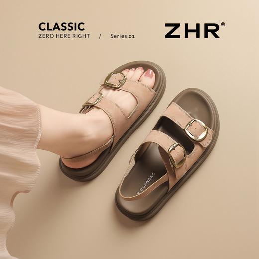 ZHR则则轻便勃肯凉鞋2026新款百搭软底防滑拖鞋厚底休闲沙滩鞋女 商品图1
