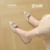 ZHR法式水钻珍珠方扣浅口单鞋女鞋2026新款百搭通勤轻便一脚蹬女 商品缩略图9