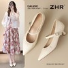 ZHR则则复古尖头浅口法式单鞋女2026新款百搭洋气玛丽珍细跟女鞋 商品缩略图3