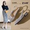 ZHR则则复古蝴蝶结透气包头凉鞋粗跟女2026夏季新款百搭单鞋通勤 商品缩略图1