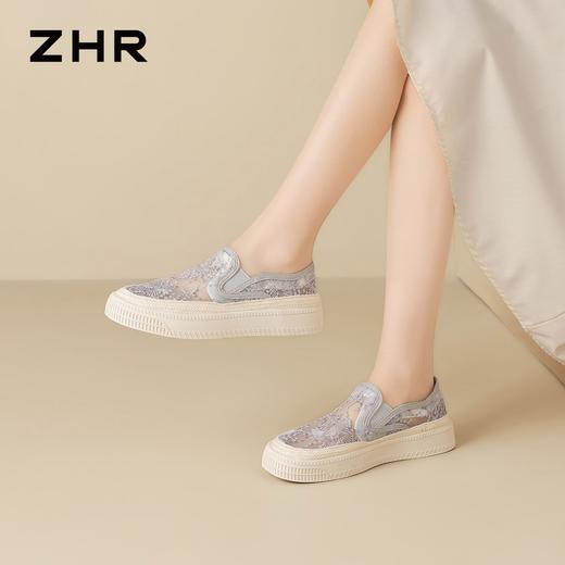 ZHR则则时尚百搭刺绣渔夫鞋女2026新款编织显瘦舒适透气耐磨单鞋 商品图9