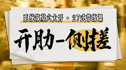 【开肋-侧搓】系统六大开27式版带练课（陆师亲授） 商品图0