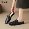 ZHR则则简约纯色平底穆勒拖鞋女鞋2026新款气质舒适透气通勤凉鞋 商品缩略图8