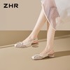 ZHR则则复古蝴蝶结透气包头凉鞋粗跟女2026夏季新款百搭单鞋通勤 商品缩略图5