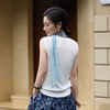 西子/心动轨迹莱赛尔醋酸春夏凉感百搭修身吊带背心女/MSXS0659 商品缩略图4